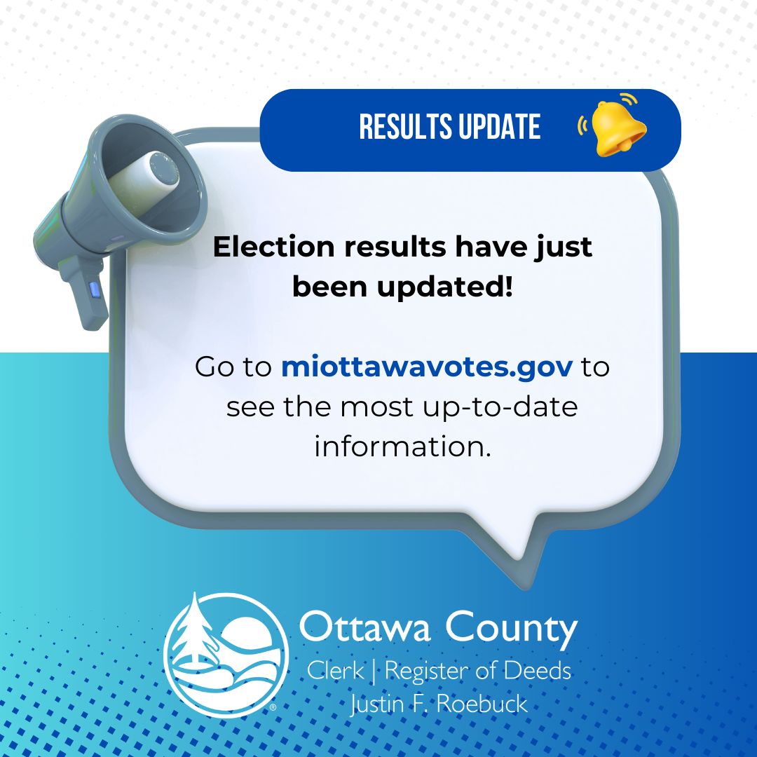Election Results Updated at 10:05 PM
miottawavotes.gov/MI/Ottawa/1235…