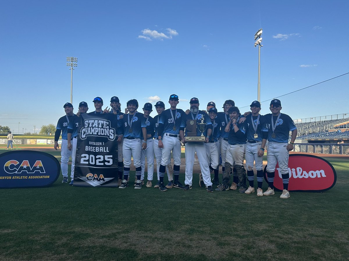 Congratulations! Wickenburg Christian - 24-25 D.1 State Champions - 1st state title for the program!