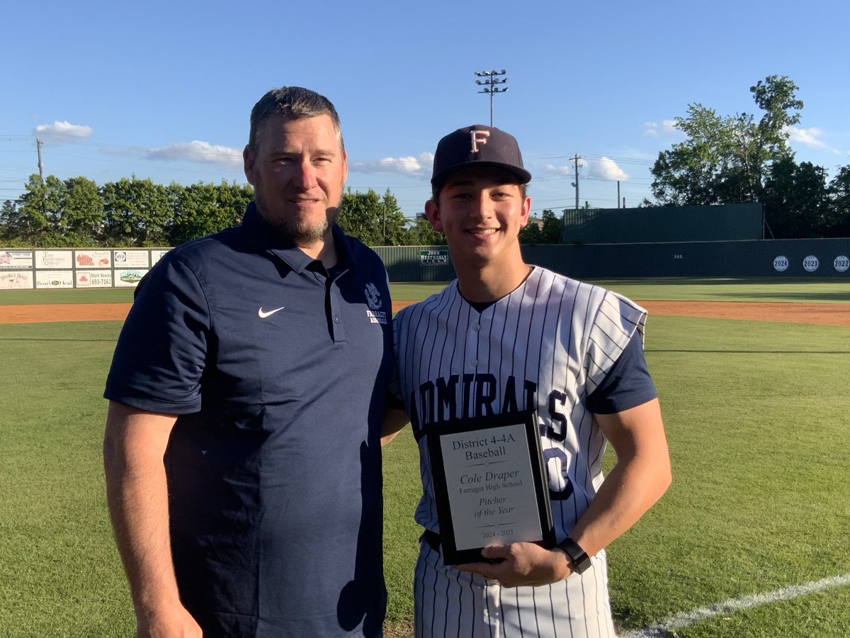 jack tate (@coachtatefhs20) on Twitter photo Congratulations to Farragut Admirals Senior COLE DRAPER - 2025 District 4-4A Baseball Pitcher of the Year ⚾️⚓️
<a href="/AdmiralGameday/">Farragut Baseball</a> <a href="/West105_WFIV/">Farragut Radio</a> <a href="/DraperCole17/">Cole Draper</a> <a href="/5StarPreps/">5Star Preps</a> <a href="/prepxtra/">PrepXtra</a> <a href="/farragutpress1/">farragutpress</a> Congratulations to Farragut Admirals Senior COLE DRAPER - 2025 District 4-4A Baseball Pitcher of the Year ⚾️⚓️
<a href="/AdmiralGameday/">Farragut Baseball</a> <a href="/West105_WFIV/">Farragut Radio</a> <a href="/DraperCole17/">Cole Draper</a> <a href="/5StarPreps/">5Star Preps</a> <a href="/prepxtra/">PrepXtra</a> <a href="/farragutpress1/">farragutpress</a>