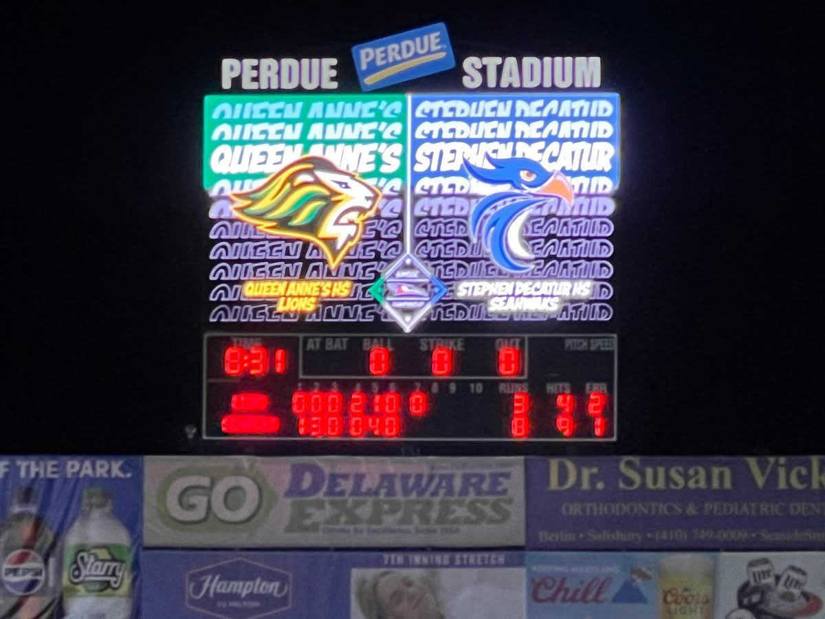 And that’s another Bayside Conference championship! Congratulations to our baseball team on notching the big win, 8-3 over Queen Anne’s at Arthur Perdue Stadium. 
⚾️⚾️⚾️
🔥🔥🔥
#SeahawksSoar #SeahawkPride #SeeUs #DecaturNation #Champs #Champions
#OnceASeahawkAlwaysASeahawk