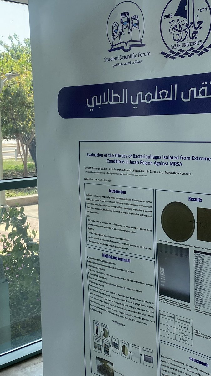 Quui90's tweet photo. #الملتقى_العلمي_الطلابي 
بحمد الله وتوفيقه، تشرفت بالمشاركة في ملتقى البحث العلمي بكلية@jazanu_fnhs ، حيث قدّمت عملاً بحثيًا يُجسّد ثمرة جهدٍ علمي وعملٍ متواصل.
كانت تجربة ثرية, كل الشكر لمن أتاح هذه الفرصة القيّمة للمشاركة في هذه المسيرة الأكاديمية الملهمة💫 https://t.co/OrTAlsEcc0