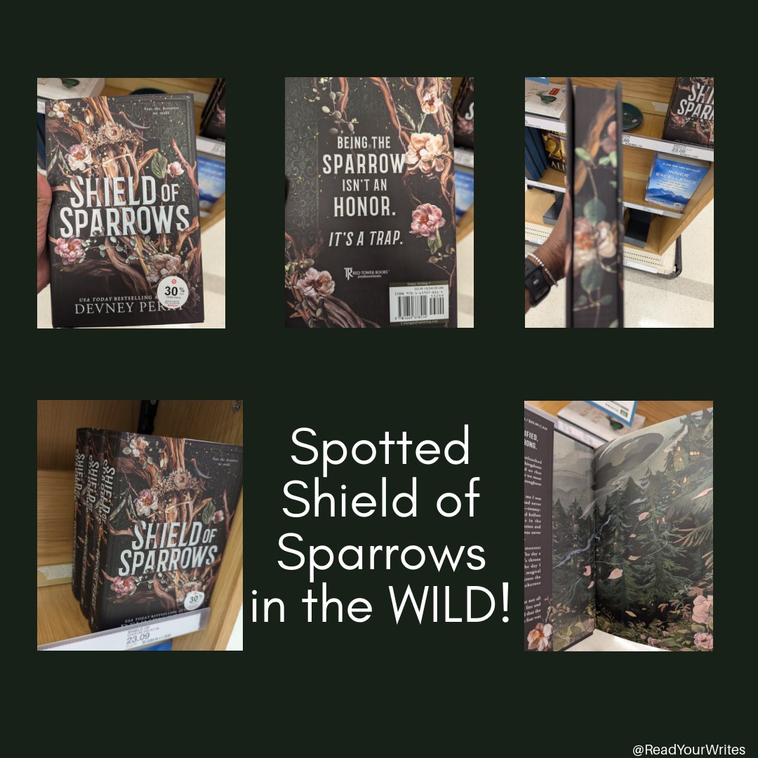 ReadYourWrites's tweet image. Happy release day to Devney Perry and SHIELD OF SPARROWS!!!

Now, I HIGHLY recommend this book. 

#newrelease #ShieldofSparrows #DevneyPerry #slowburnromance #enemiestolovers #arrangedmarriage #romantasy #monsters #plottwists  #redtowerbooks @redtowerbooks amzn.to/4jGKwxj