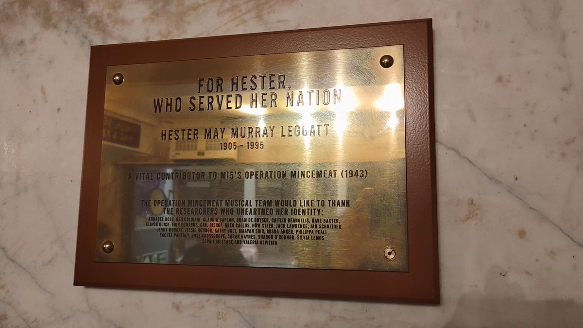 TradeMemorial's tweet image. At @Fortune_Theatre with @biztradegovuk colleagues for special @TradeMemorial outing to see @mincemeatlive musical for #VEDay80 week and following naming of the #StewartPriestley Room recognising #womenofnavalintelligence ✨🎭
Did u know Operation Mincemeat was devised in OAB?