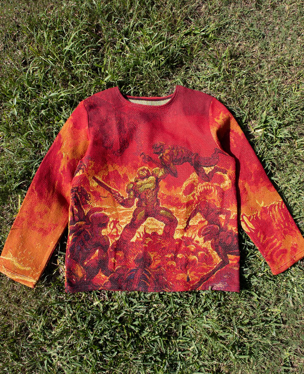 4xx1111's tweet image. DOOM woven crewneck