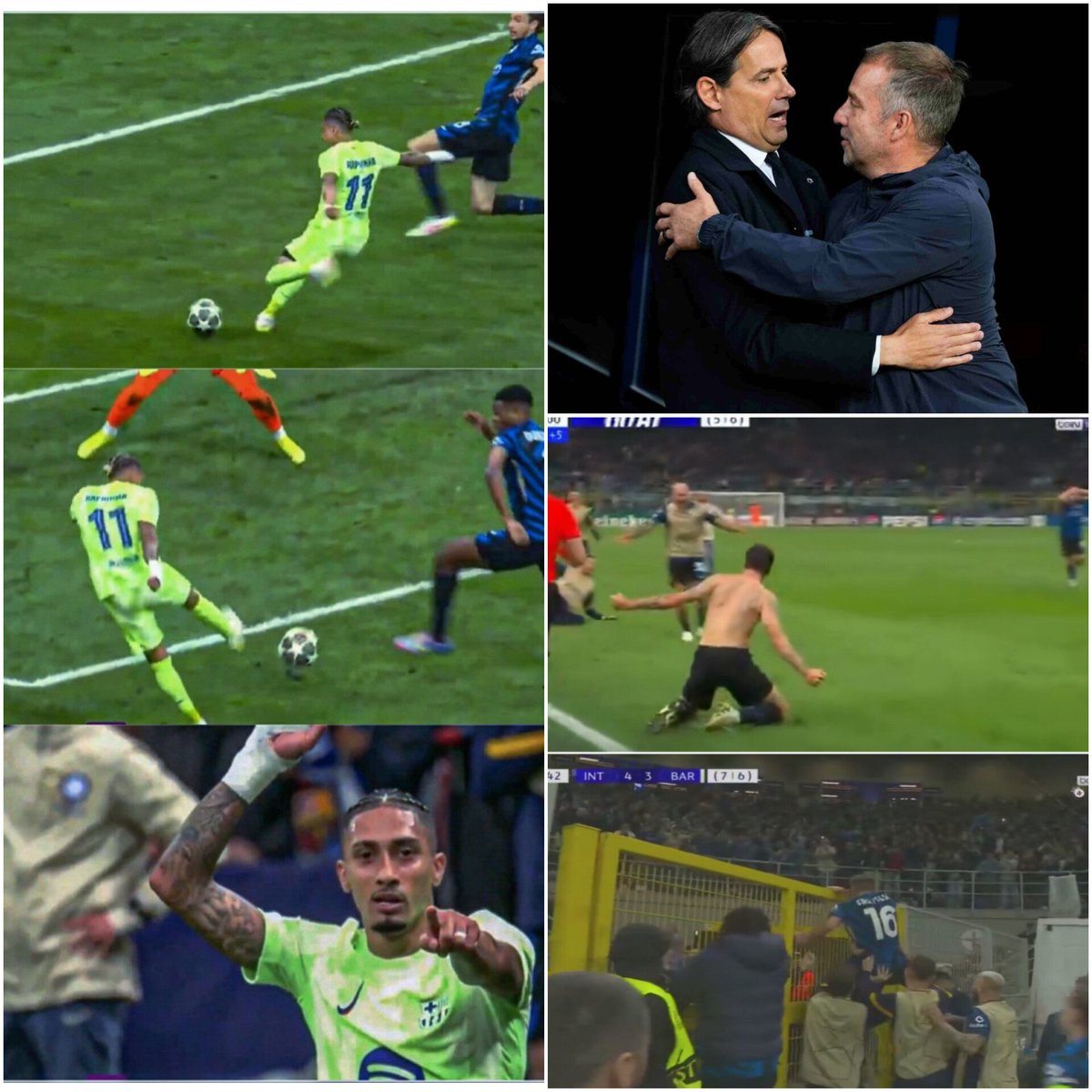 نهائي مبكر شكراً الانتر شكرآ برشلونة
على أفضل مبارتين في نصف نهائي دوري أبطال أوروبا بل في تاريخ كرة القدم.

هاردلك هانز فيلك مبروك للمدرب المحنك سيموني إنزاغي الذي عرف من أين تؤكل الكتف.

#عبد_السميع_قنديل