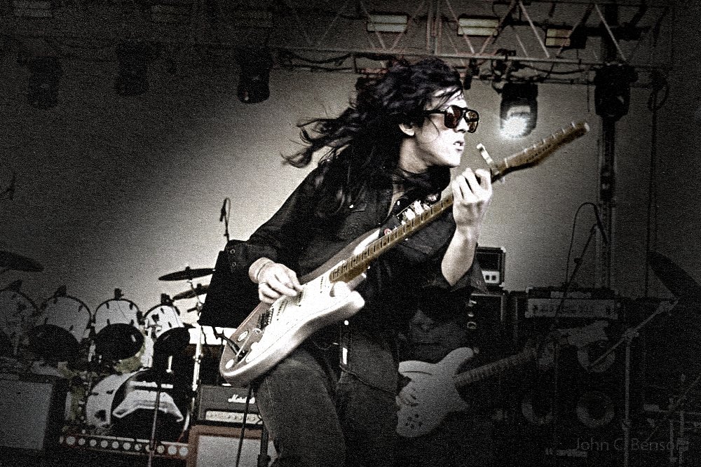 Guitarist Casey Ha with Ravenwood at our performance at Rockin' on the River in Lorain, OH on Friday, September 13th, 2024. Photography by John C Benson