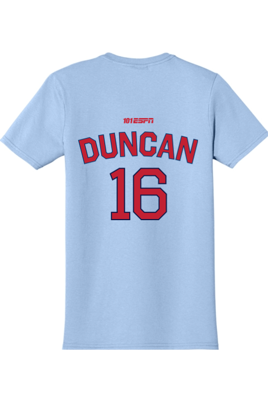 101espn's tweet photo. Check out the 101 ESPN online merch store!

Chris Duncan #CD16 t-shirts are available now at https://t.co/Diet1tiaE2.

Our Merch Store is powered by @ShirtCoOfficial! https://t.co/nFzVAP9AFB