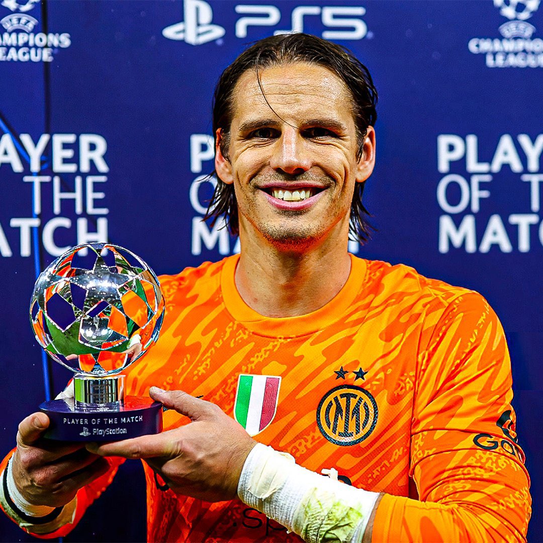 🚨 OFFICIAL: Yann Sommer is UEFA’s Man of the match! 🎖️

#ChampionsLeague #UCL #INTBAR #InterBarça #InterBarcelona