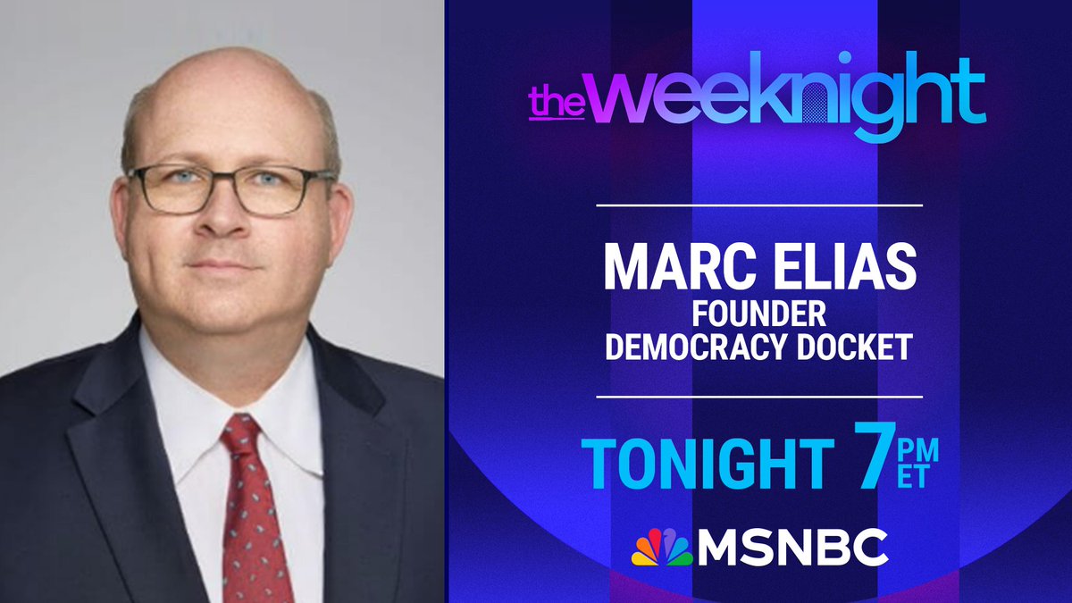 The Weekend on MSNBC (@theweekendmsnbc) on Twitter photo DHS Secretary Kristi Noem testified on the Hill – making some stunning comments on due process in the United States. <a href="/marceelias/">Marc E. Elias</a> of <a href="/DemocracyDocket/">Democracy Docket</a> joins The Weeknight to discuss why the Trump administration’s stance is bad for democracy. DHS Secretary Kristi Noem testified on the Hill – making some stunning comments on due process in the United States. <a href="/marceelias/">Marc E. Elias</a> of <a href="/DemocracyDocket/">Democracy Docket</a> joins The Weeknight to discuss why the Trump administration’s stance is bad for democracy.