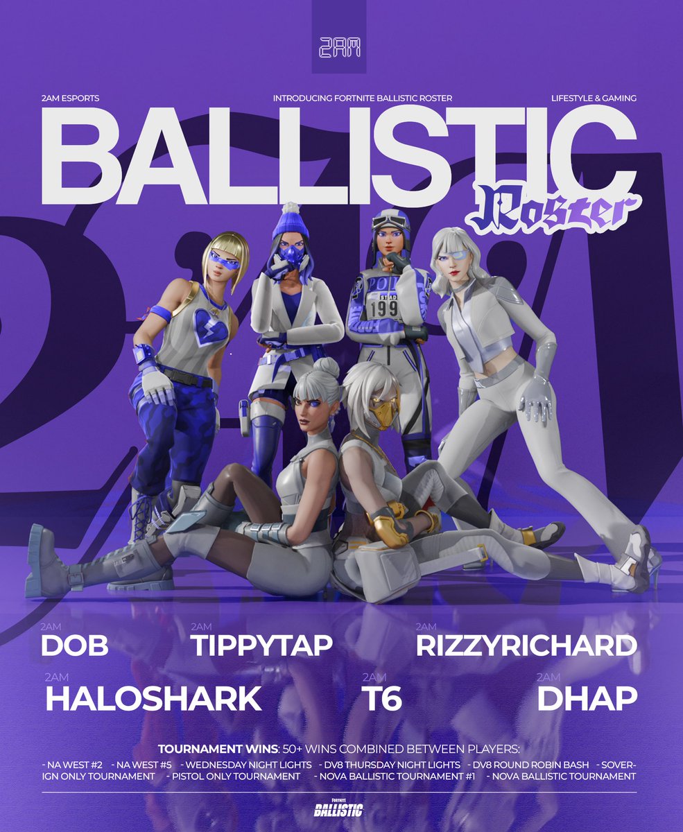 Welcome 2AM’s Official Ballistic Team👑