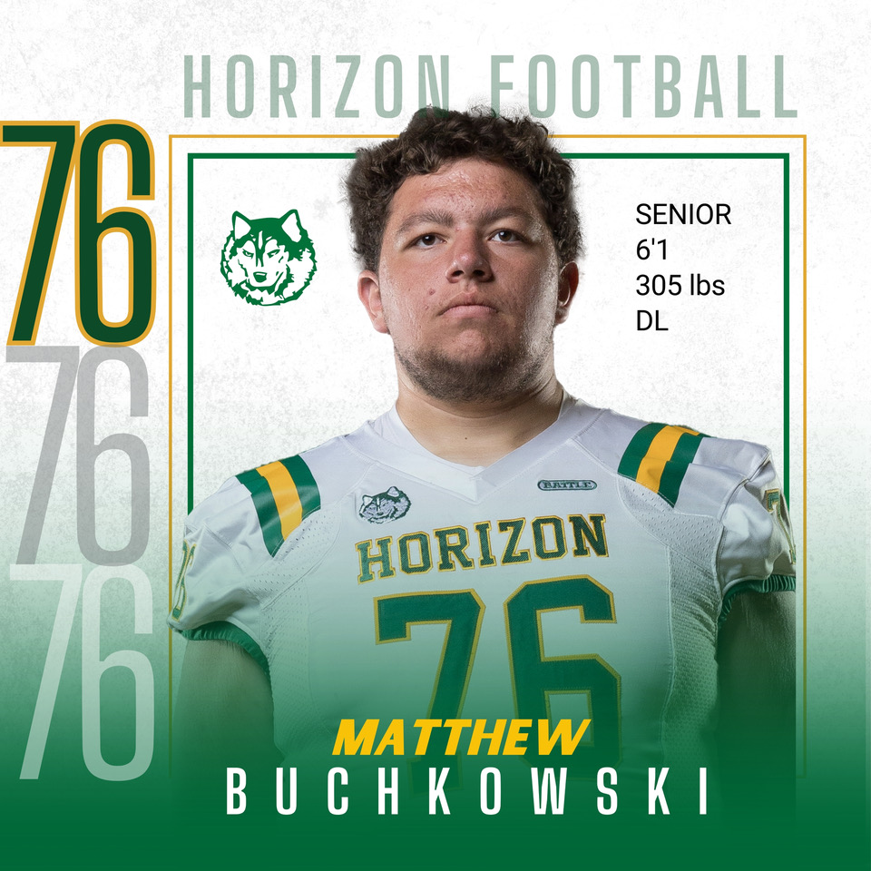 Last shoutout to our Senior #76 Matthew Buchkowski. Best of luck to you with your future endeavors! #Huskyfamily <a href="/PVUSDATHLETICS/">PVUSD Athletics</a> <a href="/HorizonFootball/">Husky Gridiron</a>