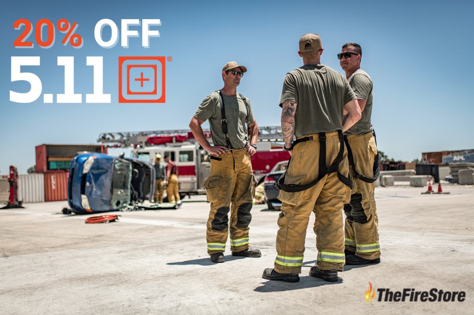 🚨Get Tactical. Save Big. 20% off 5.11 Tactical with code: 51120. Offer ends 5/13.

Shop now>> thefirestore.com/5-11-tactical/…

#511Tactical #TheFireStore #TacticalGear #FirstResponderGear #FirefighterLife #DutyReady