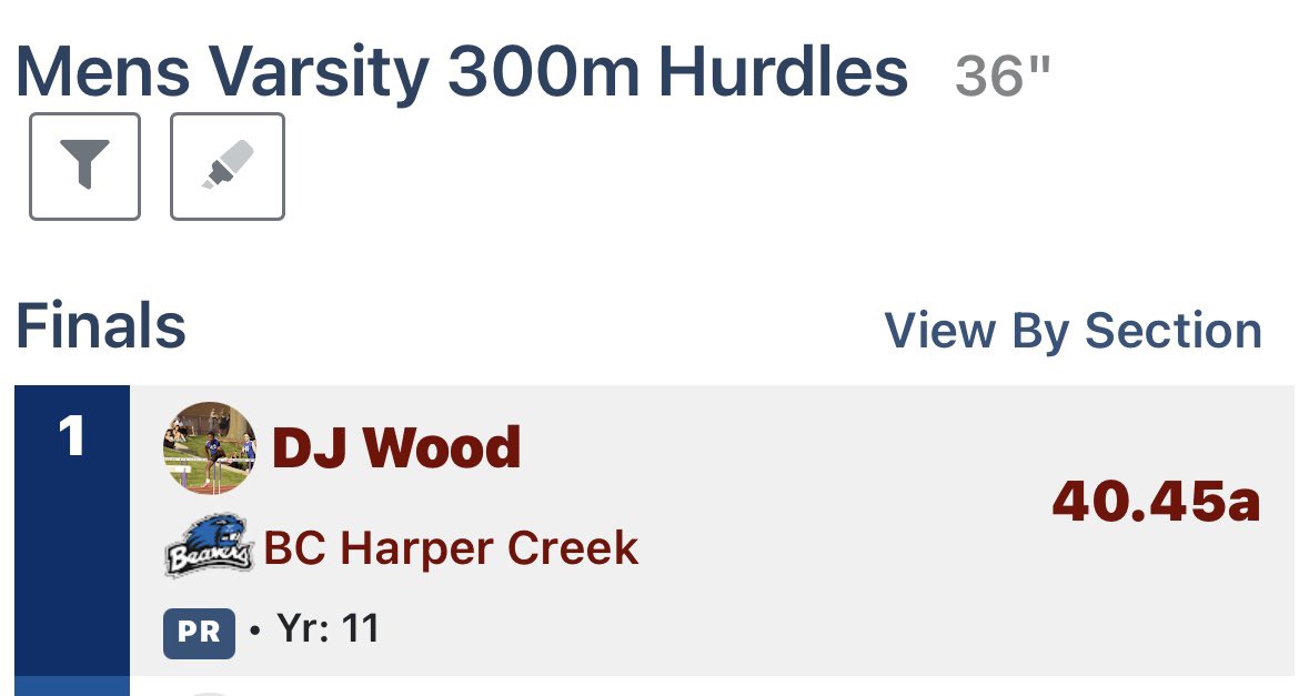 WDerrick11's tweet photo. 14.82 110mh and 40.45 300mh
Class of ‘26 https://t.co/AUfFNxLmRN