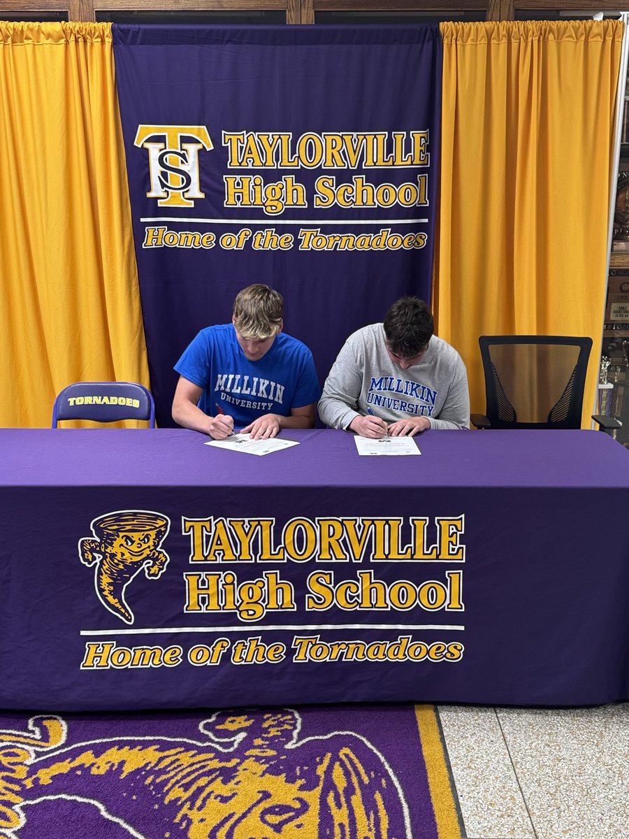 THS Athletics (@tvilleathletics) on Twitter photo Congratulations to Cash Foraker and Brogan Muncy on their commitment to play football next year at Millikin University!
#TvillePride
<a href="/MU_BigBlueFB/">Millikin Football</a> Congratulations to Cash Foraker and Brogan Muncy on their commitment to play football next year at Millikin University!
#TvillePride
<a href="/MU_BigBlueFB/">Millikin Football</a>