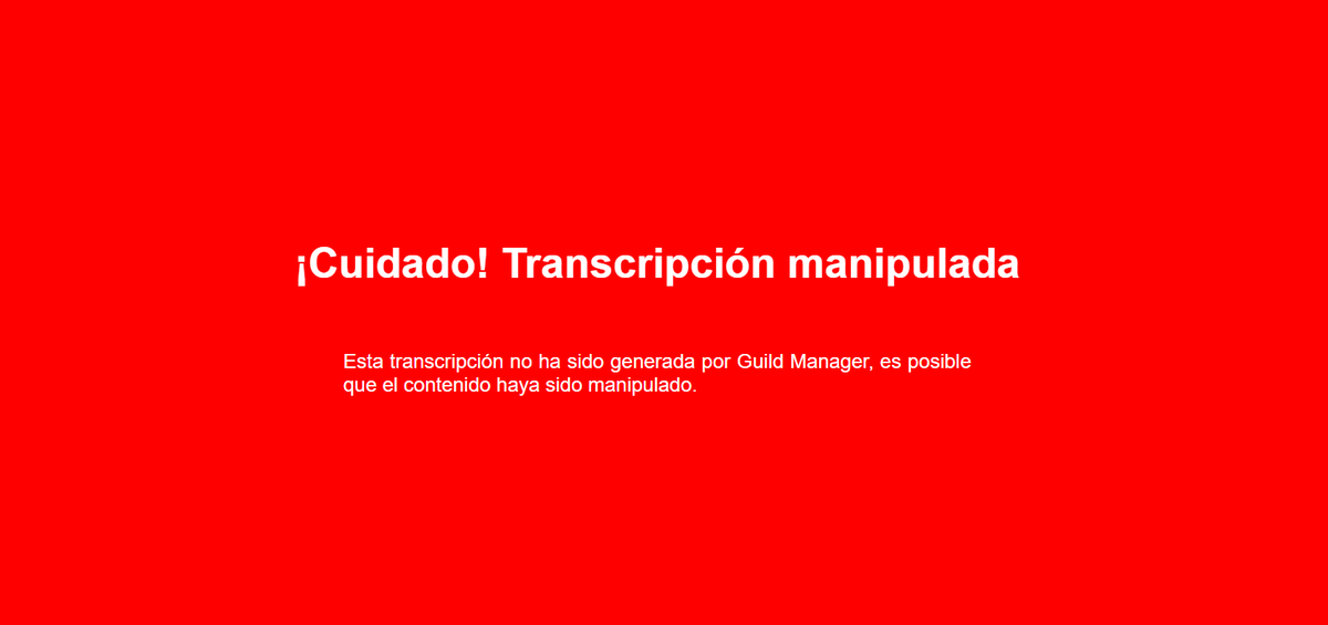guildmanagerbot's tweet photo. En #guildmanager nos preocupamos por tu seguridad. ¡Las nuevas transcripciones vendrán firmadas digitalmente para evitar manipulaciones!

Pero somos un bot de Discord, aún no podemos evitar que tu ex siga editando vuestras conversaciones de Whatsapp 🫢

🔗https://t.co/0ehmAvLZTM https://t.co/HAYpTZBCvp