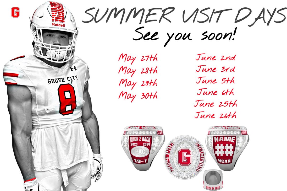 Jason Brigham (@jasonb0070) on Twitter photo Extremely grateful for the visit invite from <a href="/CoachBaney/">Derrick Baney</a> <a href="/GCC_FB/">Grove City Football</a> <a href="/CollegeScoutKY/">Coach Kyle Broughton</a> <a href="/CoachLeppke/">Mitch Leppke</a> <a href="/bobby_lamb/">Bobby Lamb</a> <a href="/FloarsRandy/">Randy Floars</a> <a href="/GCC_Wolverines/">Grove City College Athletics</a> <a href="/5StarFBRecruits/">5 Star Football Recruiting</a> <a href="/PSC_Coach_S/">Coach Stallings</a> <a href="/DAWGHZERECRUITS/">Dawg House Recruiting</a> <a href="/One11Recruiting/">One11 Recruiting</a> <a href="/ExpoRecruits/">Expo Recruits</a> <a href="/BallAtTheBeach/">Coastal Football Recruiting</a> <a href="/gobigrecruiting/">Go Big Recruiting</a> Extremely grateful for the visit invite from <a href="/CoachBaney/">Derrick Baney</a> <a href="/GCC_FB/">Grove City Football</a> <a href="/CollegeScoutKY/">Coach Kyle Broughton</a> <a href="/CoachLeppke/">Mitch Leppke</a> <a href="/bobby_lamb/">Bobby Lamb</a> <a href="/FloarsRandy/">Randy Floars</a> <a href="/GCC_Wolverines/">Grove City College Athletics</a> <a href="/5StarFBRecruits/">5 Star Football Recruiting</a> <a href="/PSC_Coach_S/">Coach Stallings</a> <a href="/DAWGHZERECRUITS/">Dawg House Recruiting</a> <a href="/One11Recruiting/">One11 Recruiting</a> <a href="/ExpoRecruits/">Expo Recruits</a> <a href="/BallAtTheBeach/">Coastal Football Recruiting</a> <a href="/gobigrecruiting/">Go Big Recruiting</a>