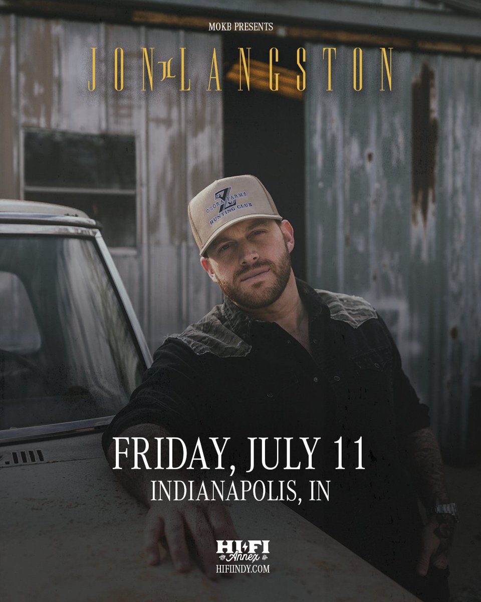 Indianapolis! Can't wait to see y'all on July 11th! Get your tickets now: mokbpresents.com/event/jon-lang…