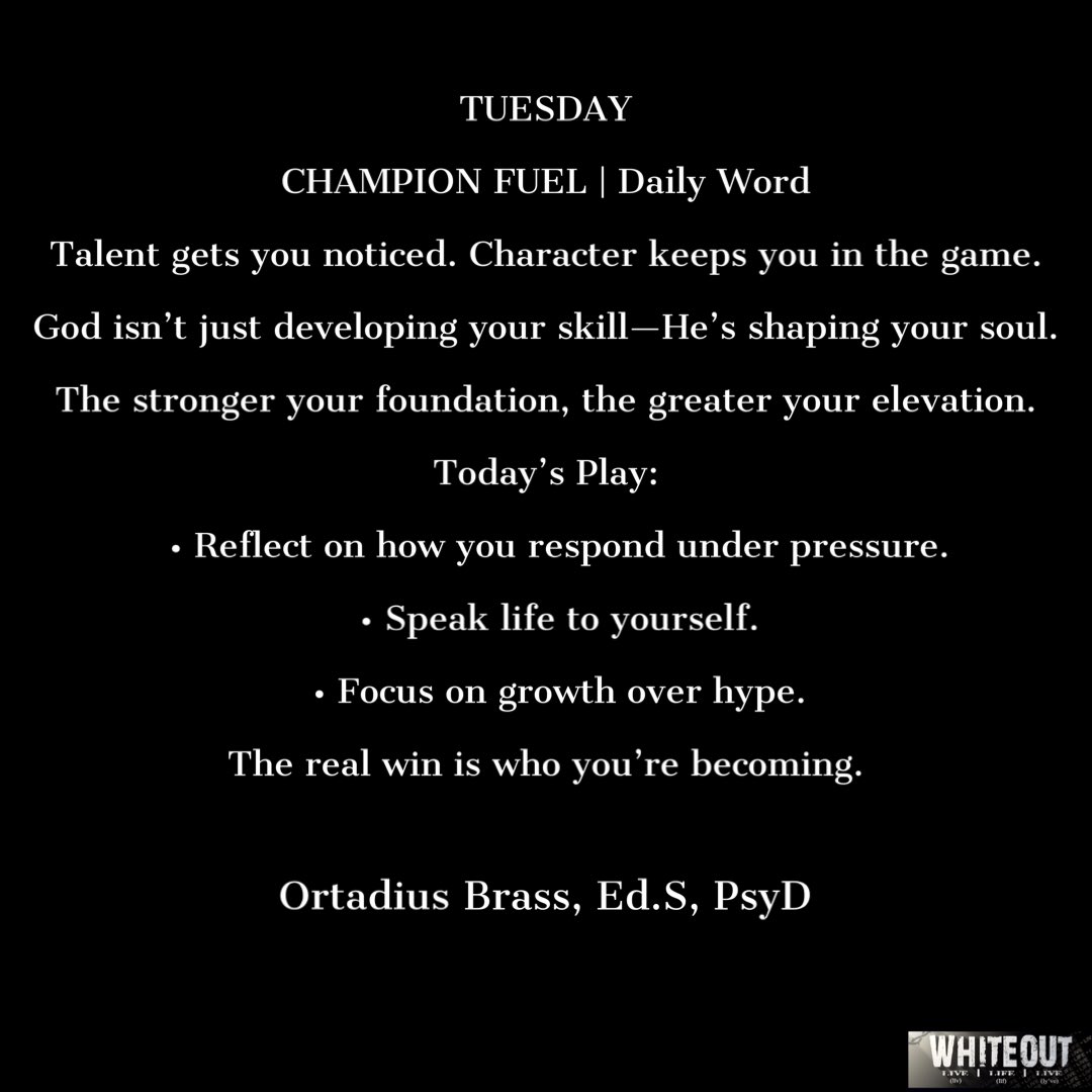 Champion Fuel
#MentallyBuilt
#CoachBrassMotivation
#KingdomAthlete