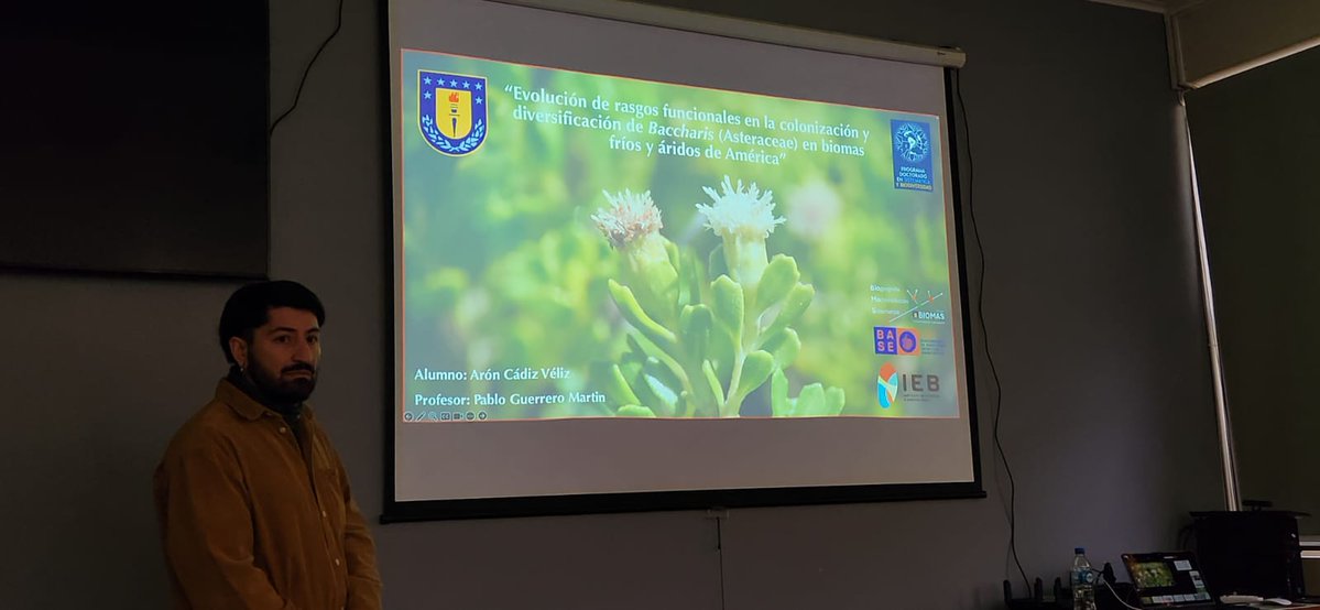 Instituto Milenio BASE (@mileniobase) on Twitter photo ¡FELICIDADES!👏🌿 Al estudiante doctoral <a href="/udeconcepcion/">Universidad de Concepción</a> Arón Cádiz Véliz, quien defendió con éxito su proyecto de tesis sobre la evolución del género Baccharis 🧑🔬Estudio que desarrolla junto al Dr. Pablo Guerrero <a href="/UdecZoologia/">Zoologia_UdeC</a> <a href="/MilenioBASE/">Instituto Milenio BASE</a> <a href="/IEBChile/">Instituto de Ecología y Biodiversidad - IEB</a>
¡Todo el éxito! #CentrosANID ¡FELICIDADES!👏🌿 Al estudiante doctoral <a href="/udeconcepcion/">Universidad de Concepción</a> Arón Cádiz Véliz, quien defendió con éxito su proyecto de tesis sobre la evolución del género Baccharis 🧑🔬Estudio que desarrolla junto al Dr. Pablo Guerrero <a href="/UdecZoologia/">Zoologia_UdeC</a> <a href="/MilenioBASE/">Instituto Milenio BASE</a> <a href="/IEBChile/">Instituto de Ecología y Biodiversidad - IEB</a>
¡Todo el éxito! #CentrosANID