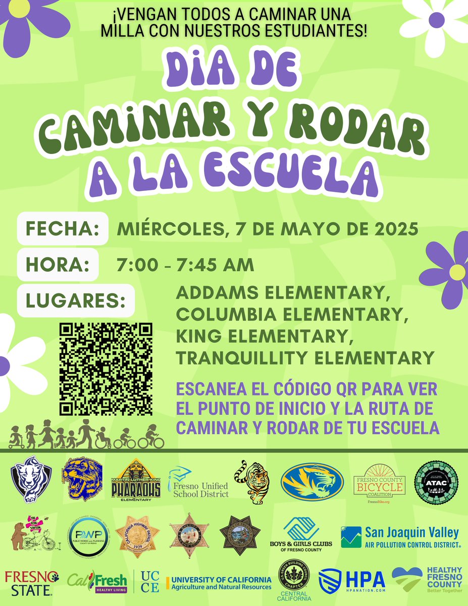 uccalfreshfmc's tweet photo. Únase a nosotros para "caminar una milla con los estudiantes" para apoyar a nuestros estudiantes y sus escuelas mientras promovemos rutas seguras a las escuelas, transporte activo, vida saludable, aire limpio y construimos comunidad y asociaciones. https://t.co/6t0bKV3HGO