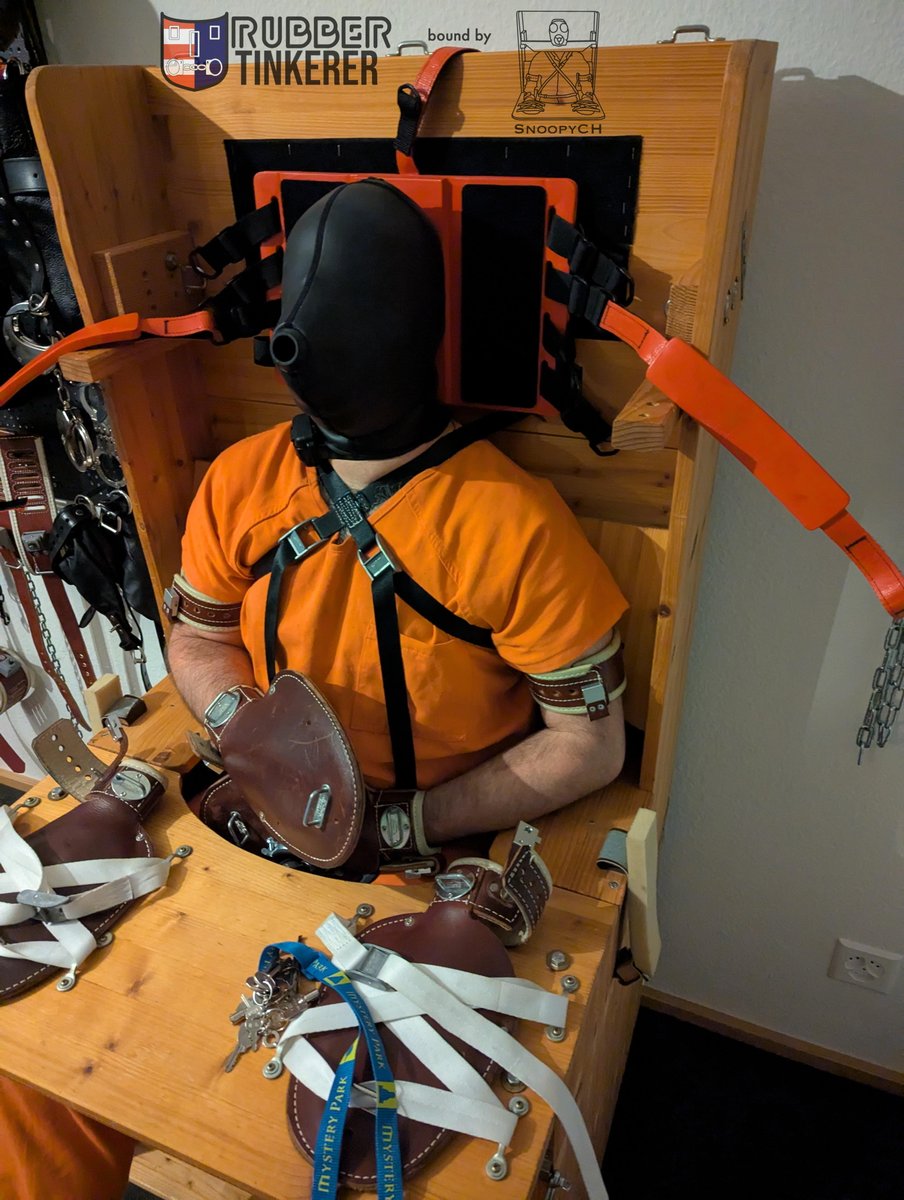 SnoopyCH (@snoopych2) on Twitter photo Ok, <a href="/rubbertinkerer1/">rubbertinkerer</a> has now spent enough time in the rubber SJ. Why not strap him into the Academy Chair for a short relaxation? I have to admit, that he couldn't relax in the chair due to the schock-collar around his neck and the remote control in my hand 😎 Ok, <a href="/rubbertinkerer1/">rubbertinkerer</a> has now spent enough time in the rubber SJ. Why not strap him into the Academy Chair for a short relaxation? I have to admit, that he couldn't relax in the chair due to the schock-collar around his neck and the remote control in my hand 😎