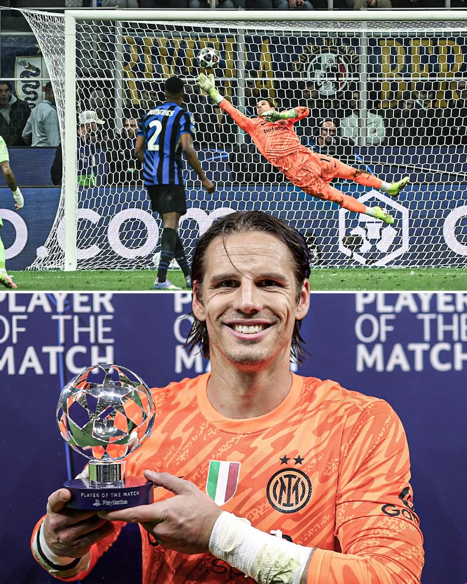 sportszoneebd's tweet photo. Inter signed Yann Sommer for just €6 million after selling André Onana to Man United for €50 million in 2023.

The 36-year-old made 14 saves across the two legs vs. Barcelona and was named MOTM in the second leg.
#InterBarca #InterBarça #UCL #InterMilan #YannSommer https://t.co/apenHtZumT