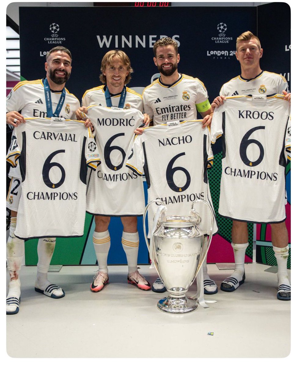 Christian Mensah (@chrismensahjnr) on Twitter photo Dear <a href="/FCBarcelona/">FC Barcelona</a> fans,
We know it hurts😭😭…
But you gotta stand up and salute🫡 this picture📸.
Not your regular players…
6 <a href="/ChampionsLeague/">UEFA Champions League</a> in a DECADE!”
<a href="/realmadrid/">Real Madrid C.F.</a> doesn’t rebuild, they reload 😂😂😂✅ Dear <a href="/FCBarcelona/">FC Barcelona</a> fans,
We know it hurts😭😭…
But you gotta stand up and salute🫡 this picture📸.
Not your regular players…
6 <a href="/ChampionsLeague/">UEFA Champions League</a> in a DECADE!”
<a href="/realmadrid/">Real Madrid C.F.</a> doesn’t rebuild, they reload 😂😂😂✅