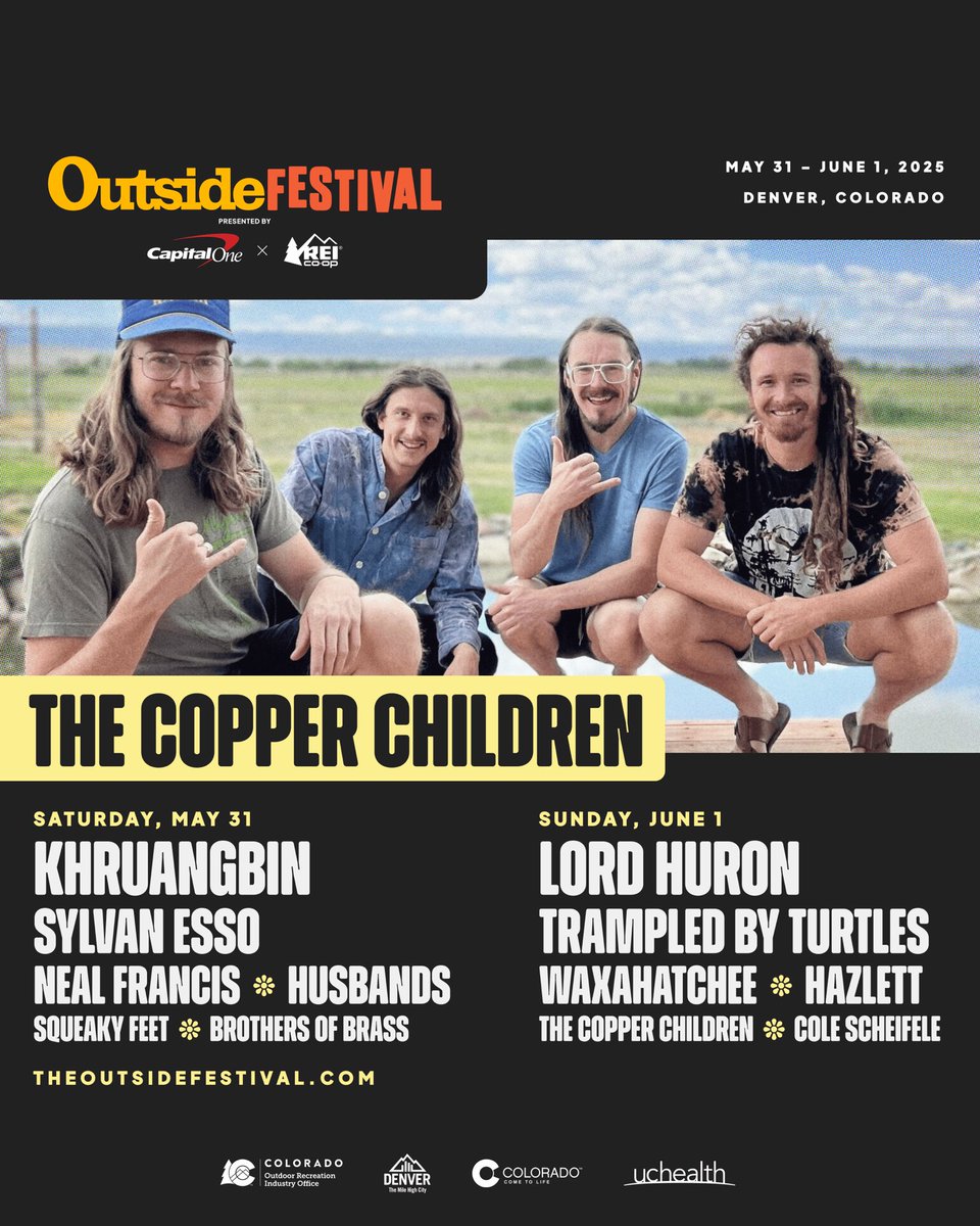 Join us 5/11 at <a href="/REIDenver/">REI Denver Market</a> for campfire sessions as we perform from 7-9pm in preparation for 6/1 at <a href="/outsidemagazine/">Outside Magazine</a> ‘s outside music festival 
Tickets: tr.ee/rJQ2Hu86TT