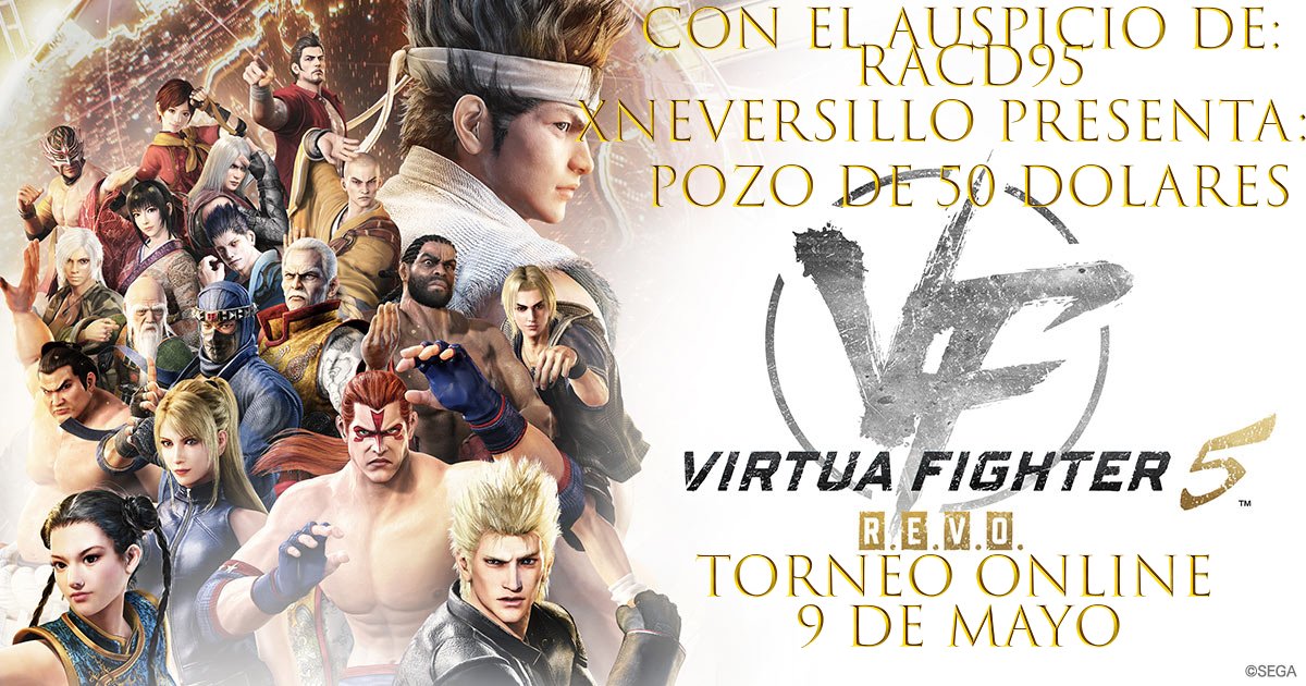 Hola a todos!
Luego de un largo periodo de inactividad, vuelvo a las canchas con un torneo muy especial!
VIRTUA FIGHTER 5 REVO CON POZO DE 50 DÓLARES BASE
Inscripciones: challonge.com/Virtuafighters…
Los espero!