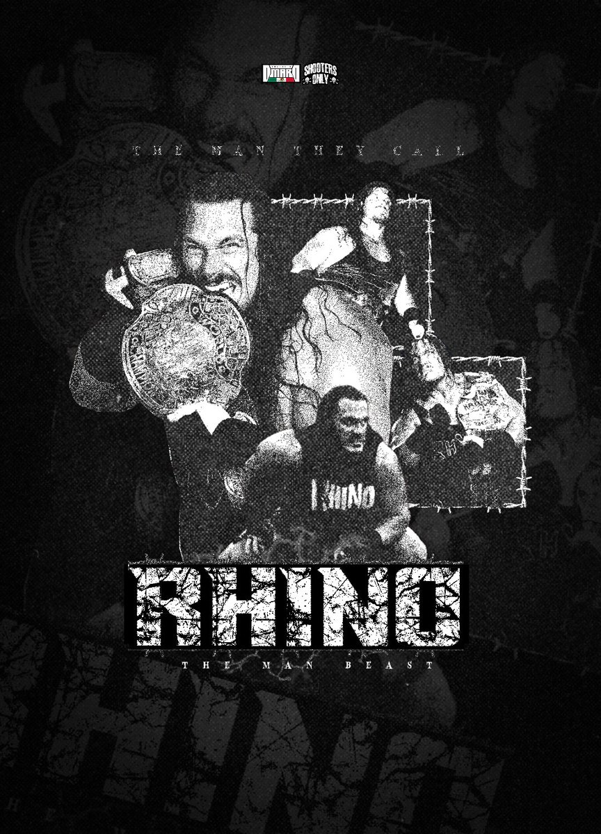 OmaroGFX's tweet image. The Man They Call RHINO 

🎨 By: Me

#wrestling #RHINO #graphicdesigner