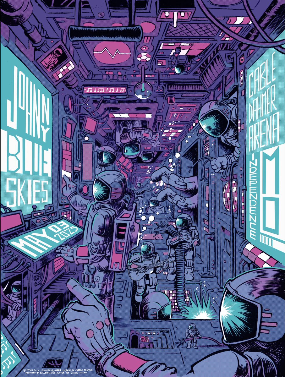 conor_draws's tweet image. Johnny Blue Skies poster - Cable Dahmer Arena - Independence, MO - May 3.
AE posters go on sale tomorrow May 7 @ 12 pm EST - reg & foil.
conornolan.bigcartel.com