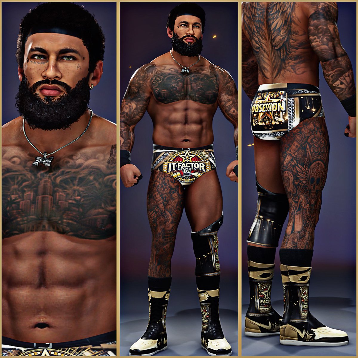 it factor ★·.·´¯`·.·★.·

             #WWE2K25 #CAW