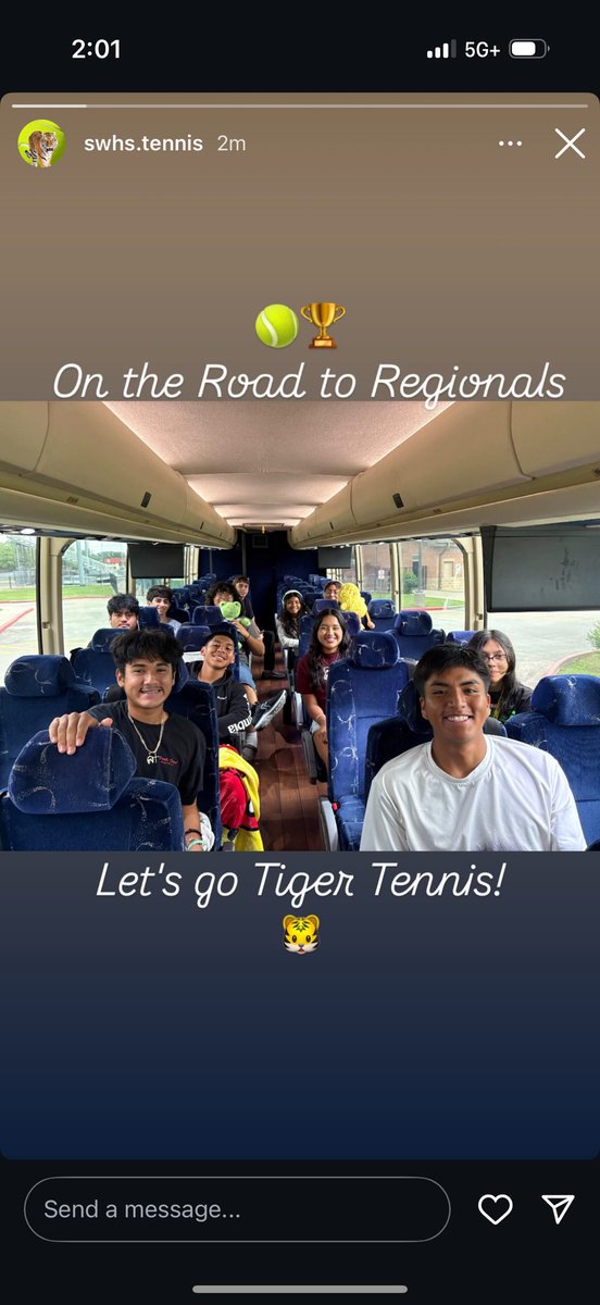Good luck Tiger Tennis at Regionals!!
