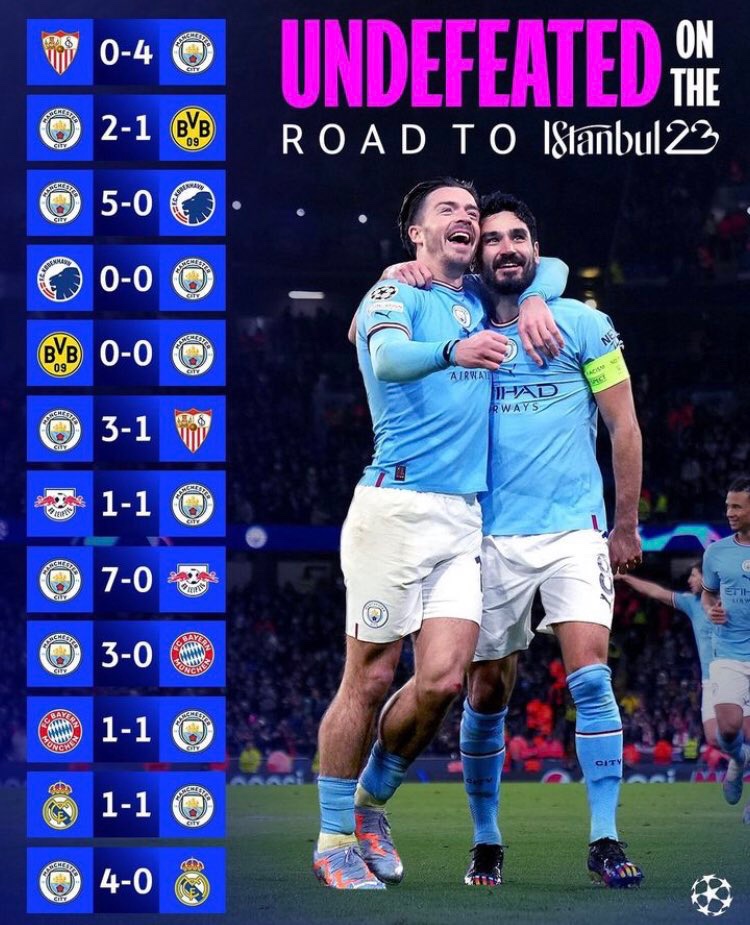 RexCity01's tweet photo. We really won the Champions League unbeaten 
Put some respect on our campaign https://t.co/DDDaeaY6eU