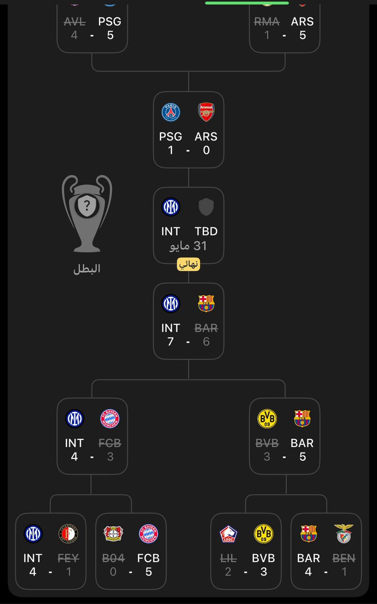 m_msh10's tweet photo. @bt3 @forcabarca_ar اكيد لانك طايح بمسار اليوربا ليق اسهل اول فريق قوي طحت فيه الانتر وعروك https://t.co/XWQB6mI3GW