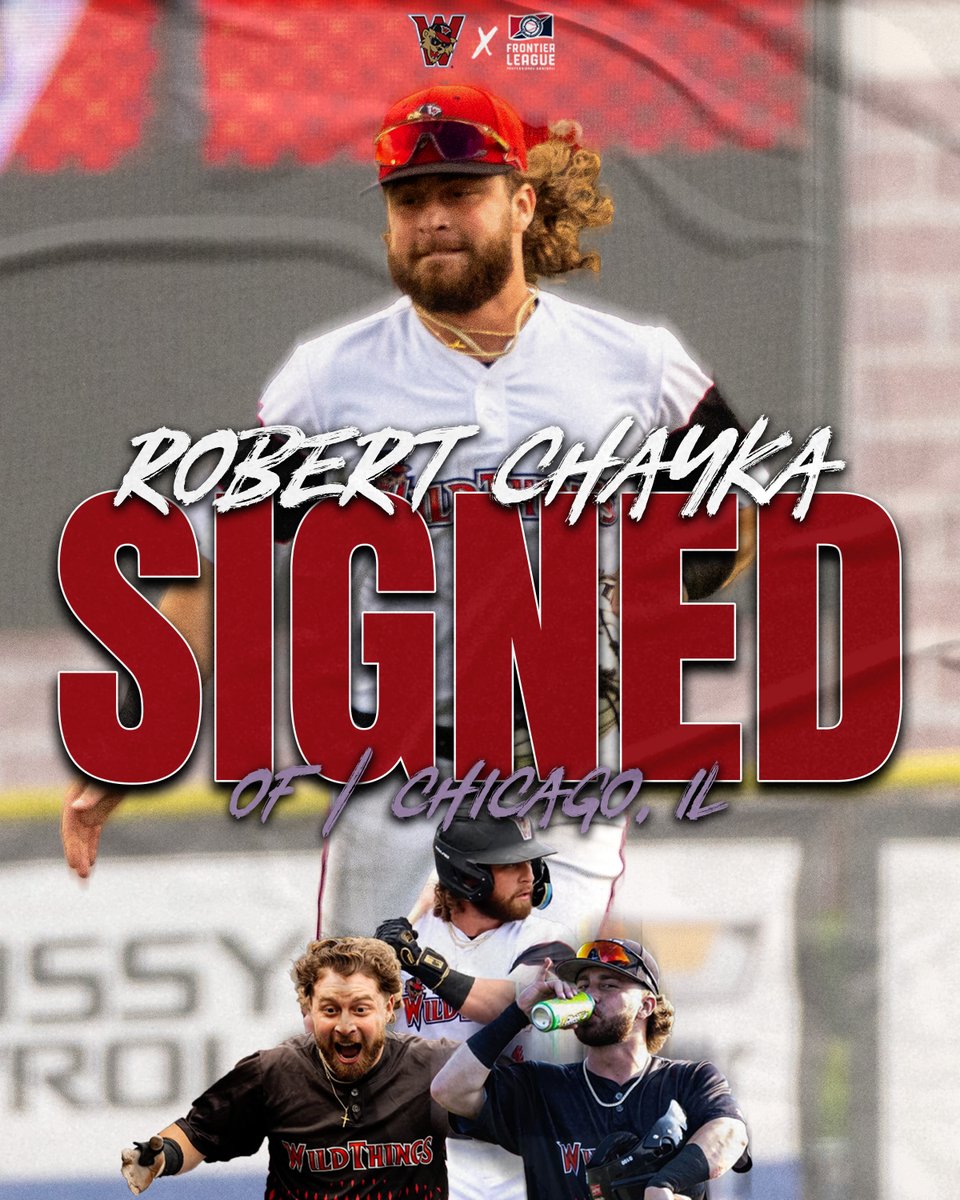 In a series of moves, we've signed OF Robert Chayka (<a href="/robertchayka/">Robert Chayka</a>) for a return to the Wild Things.

📖: tinyurl.com/2fadprbv
#ThisIsYourTeam