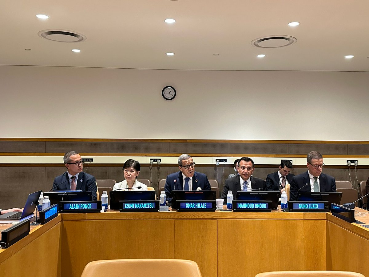 Ambassador Hilale highlighted the Moroccan Presidency's achievements, noting that concrete progress is already evident, as Morocco successfully delivered, last week, the Conference's first joint statement since its establishment, during the 3rd NPT PrepCom.