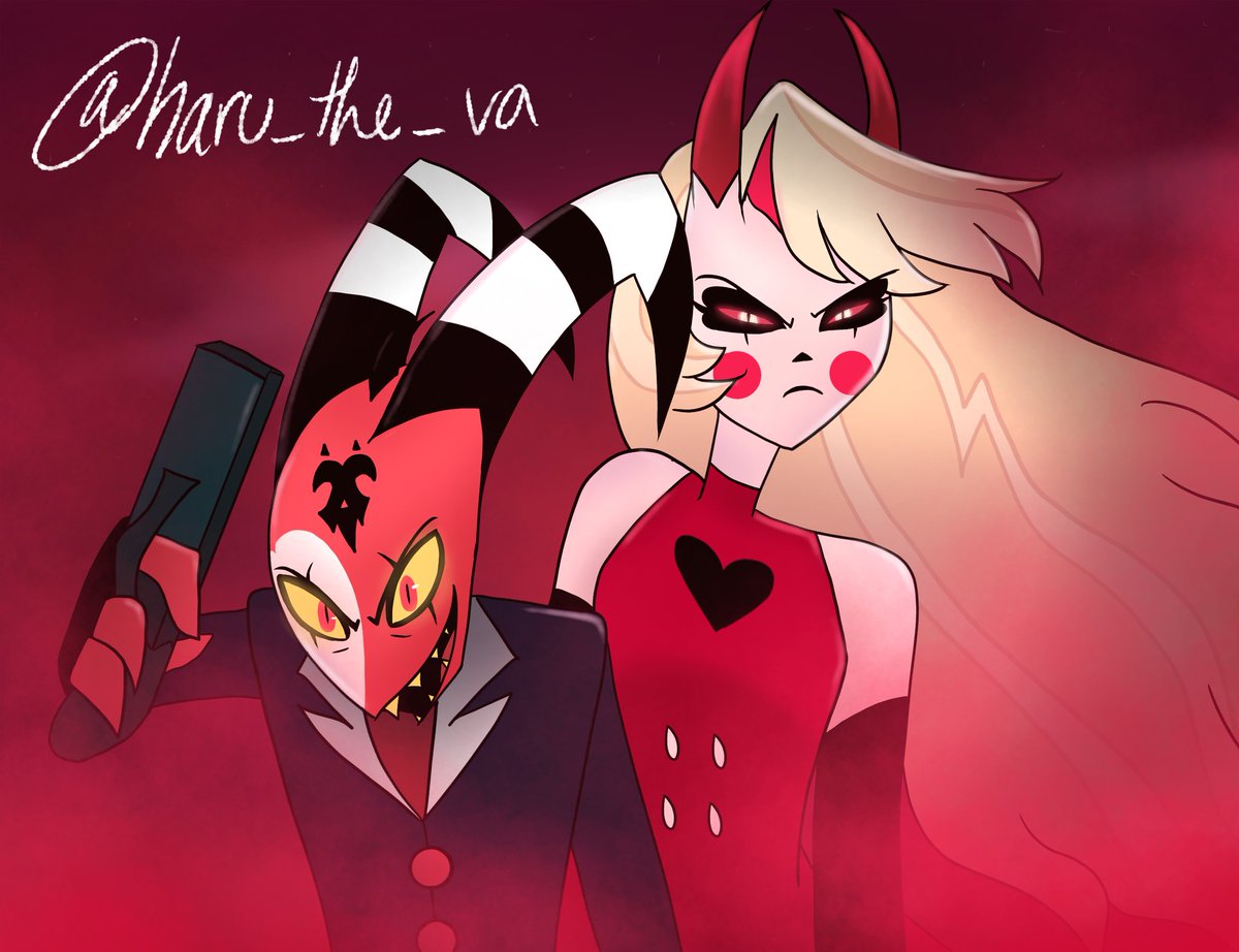haru_the_va's tweet photo. Hell's Bosses ~
I created this art for round one of @RULERZREACHF4N s art competition!
#helluvaboss #hazbinhotel #artcontest #collab #helluvahazbin #blitz #charlie https://t.co/03vKnpiqvP