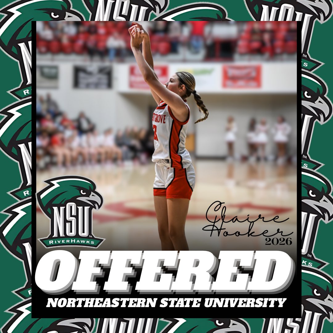 Claire Hooker (@clairehooker13) on Twitter photo After a great unofficial visit at Northeastern State University, I’m so grateful to have been offered an opportunity to continue playing basketball and further my education. Thank you <a href="/Coach_Ferg/">Keith Ferguson</a> <a href="/CoachStew25/">Braxtyn Stewart</a>
<a href="/Bansheefam/">Banshees Basketball Club</a> <a href="/PGHOklahoma/">Prep Girls Hoops Oklahoma</a> After a great unofficial visit at Northeastern State University, I’m so grateful to have been offered an opportunity to continue playing basketball and further my education. Thank you <a href="/Coach_Ferg/">Keith Ferguson</a> <a href="/CoachStew25/">Braxtyn Stewart</a>
<a href="/Bansheefam/">Banshees Basketball Club</a> <a href="/PGHOklahoma/">Prep Girls Hoops Oklahoma</a>