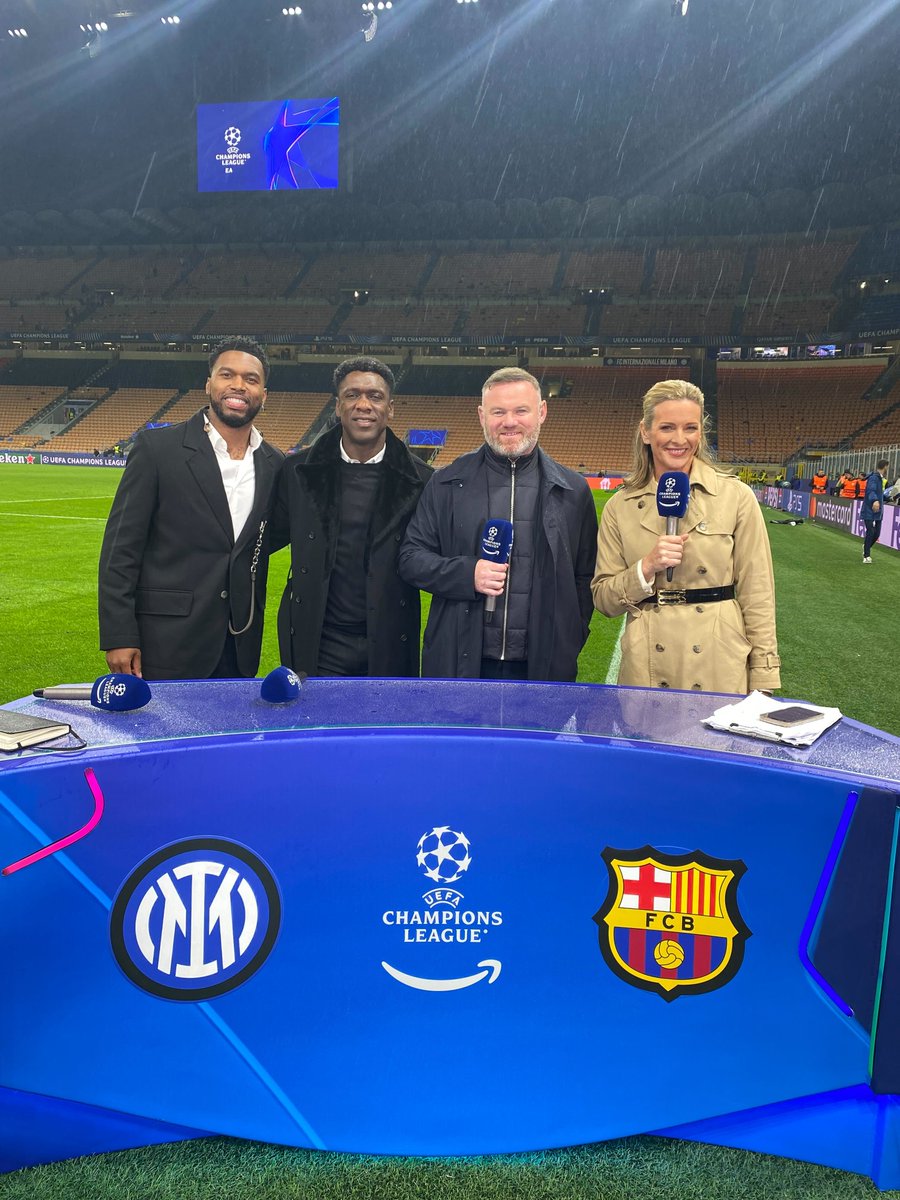 Some team ❤️

#UCLonPrime | <a href="/DanielSturridge/">Daniel Sturridge</a> | <a href="/WayneRooney/">Wayne Rooney</a> | <a href="/GabbyLogan/">Gabby Logan</a>