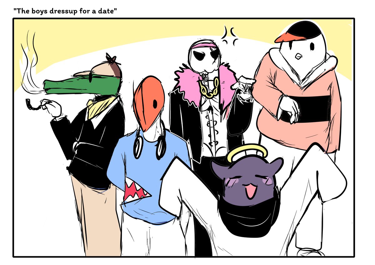 "The boys dressup for a date"
#hololive #HololiveEN