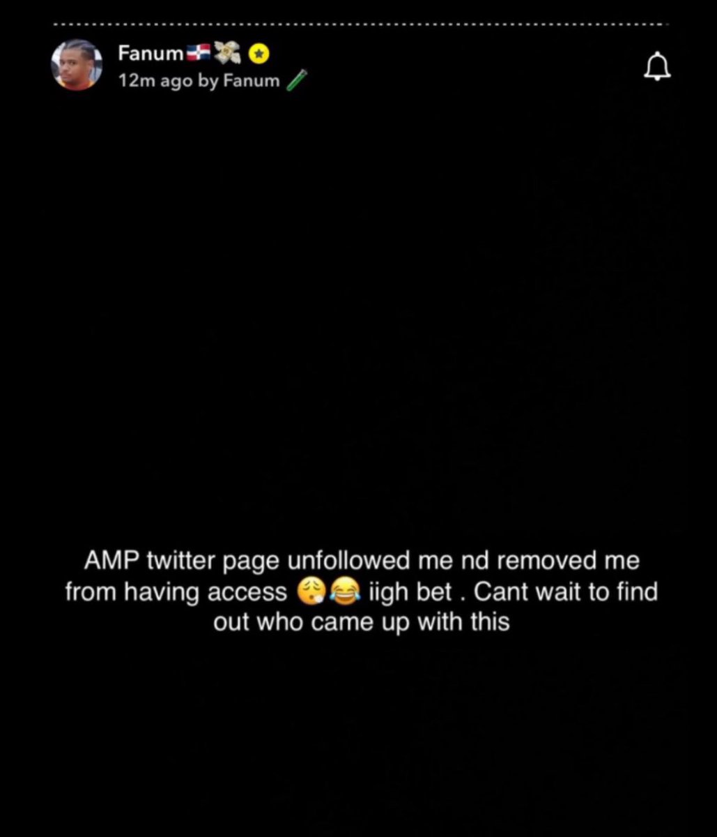 Fanum has reportedly been KICKED out of AMP after announcing he was unfollowed &amp; lost access to AMP pages

“They think their actual gods” 😳