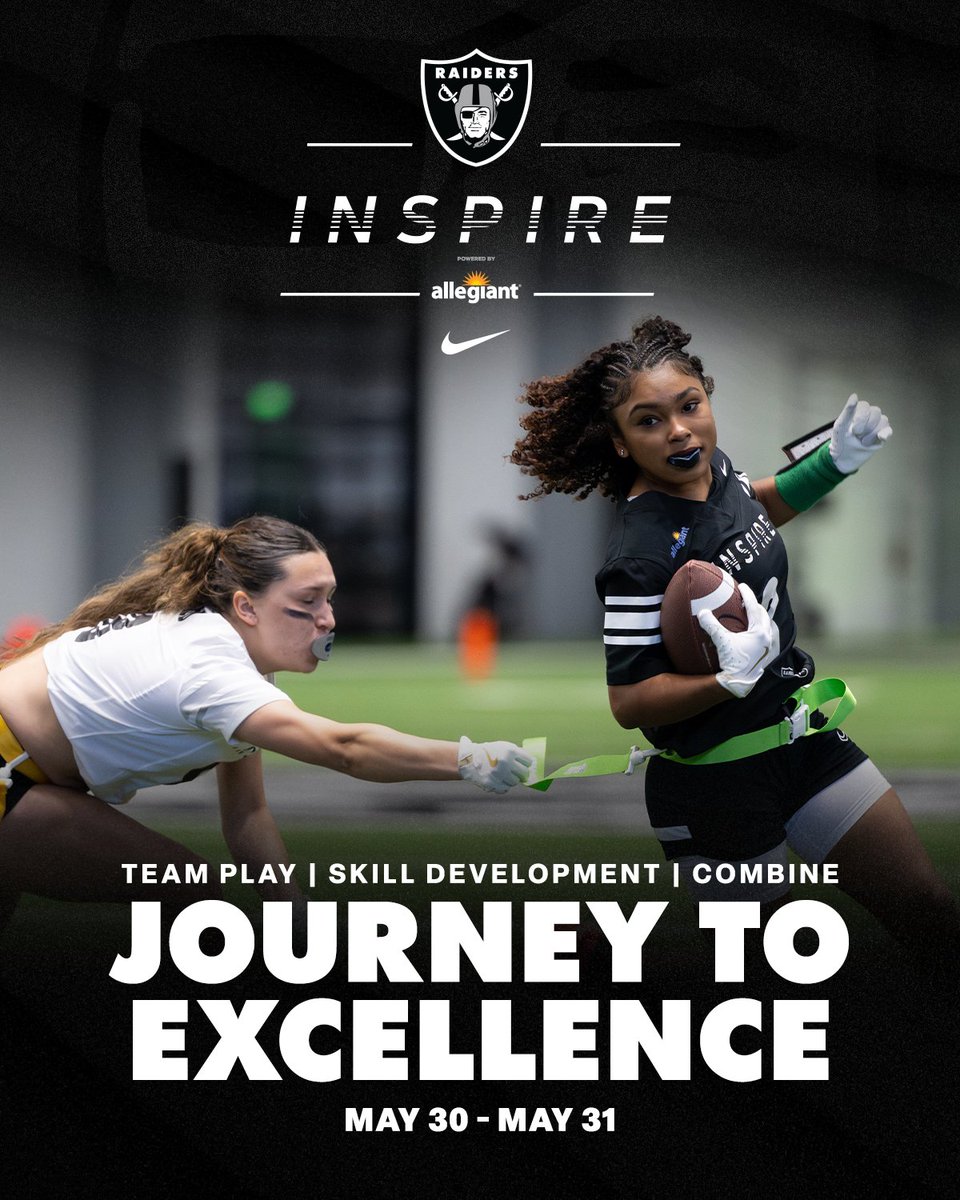 Join us at the Raiders' 5th Annual Inspire Event!

Sign up here ➡️ bit.ly/3YWvqeO