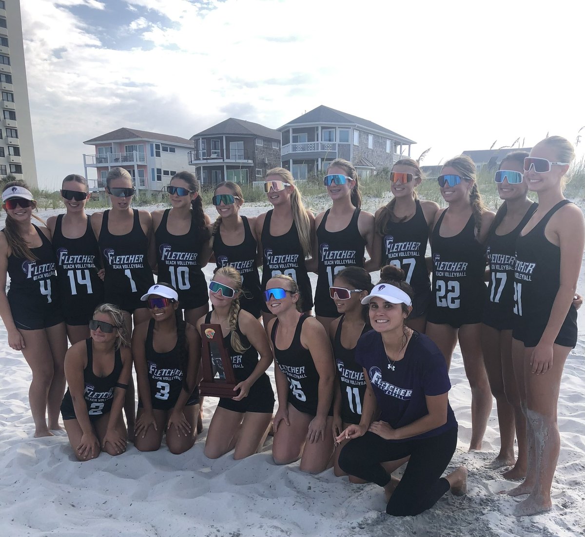 Let’s G🏐🏐🏐 <a href="/Fletcher_Sports/">Fletcher Athletics</a> 3A Region 1  Beach 🌊Volleyball Champions 🏆 
We <a href="/DuvalSchools/">DCPS</a> are proud 
of you and wish you luck in the <a href="/FHSAA/">FHSAA</a> Final 4
