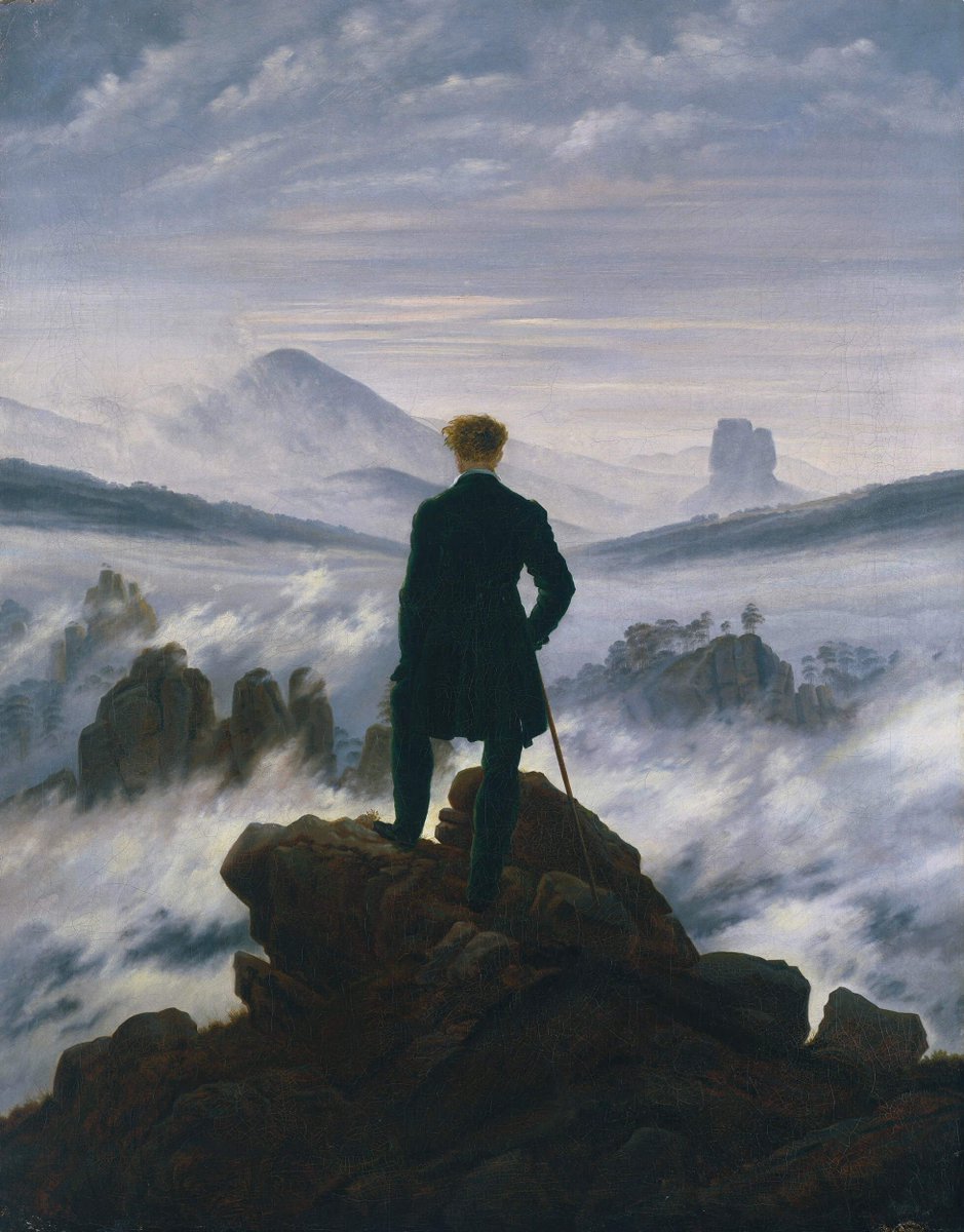 Caspar David Friedrich
Wanderer above the Sea of Fog (1818)