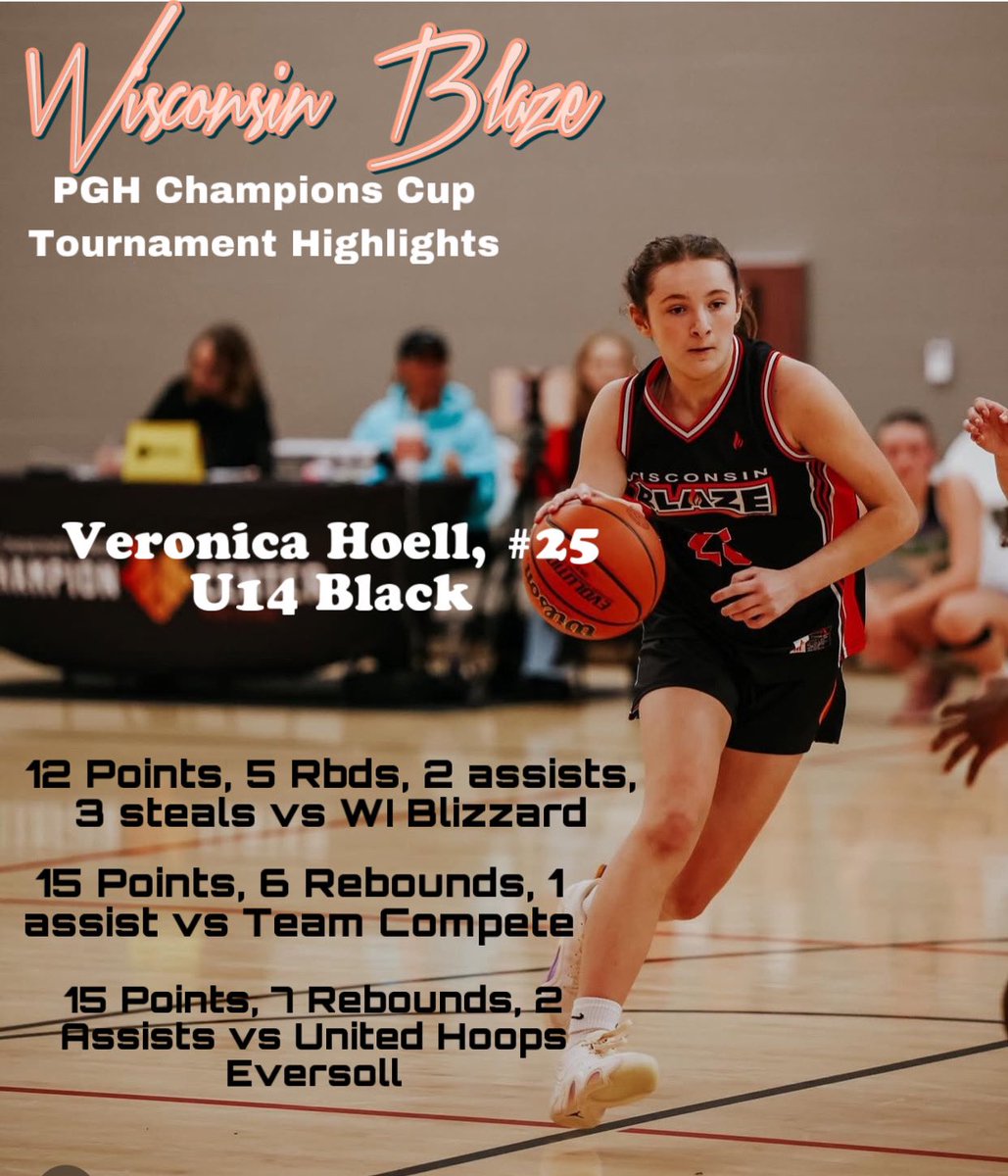 Veronica (@veronica_hoell) on Twitter photo Working hard and learning a lot <a href="/PGHWisconsin/">ππ«ππ© ππ’π«π₯π¬ ππ¨π¨π©π¬ ππ’π¬ππ¨π§π¬π’π§</a> last weekend at Champions Cup! Lots of moments to celebrate and be grateful for!
hudl.com/v/2S8kTW
<a href="/LisaMVanWyk/">Lisa Van Wyk</a> <a href="/WisconsinBlaze/">Wisconsin Blaze Girls Basketball</a> <a href="/hladyhoops/">Lady Hoops Pride</a> <a href="/CoachClouthier/">A.C. Clouthier</a> <a href="/PrepGirlsHoops/">Prep Girls Hoops π</a> Working hard and learning a lot <a href="/PGHWisconsin/">ππ«ππ© ππ’π«π₯π¬ ππ¨π¨π©π¬ ππ’π¬ππ¨π§π¬π’π§</a> last weekend at Champions Cup! Lots of moments to celebrate and be grateful for!
hudl.com/v/2S8kTW
<a href="/LisaMVanWyk/">Lisa Van Wyk</a> <a href="/WisconsinBlaze/">Wisconsin Blaze Girls Basketball</a> <a href="/hladyhoops/">Lady Hoops Pride</a> <a href="/CoachClouthier/">A.C. Clouthier</a> <a href="/PrepGirlsHoops/">Prep Girls Hoops π</a>