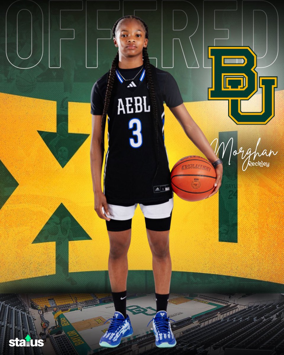 Morghan Reckley (@itsmorghan_03) on Twitter photo After a great conversation with coachjharris, I am blessed to have received an offer from <a href="/BaylorWBB/">Baylor Women's Basketball</a> ! #gobears💚💛 After a great conversation with coachjharris, I am blessed to have received an offer from <a href="/BaylorWBB/">Baylor Women's Basketball</a> ! #gobears💚💛