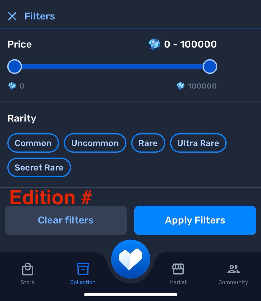 Has there been any thought about adding an “Edition #” filter when browsing your Collectibles and Comics? 

I believe that would be an absolute game changer!

Thoughts?? 😁
