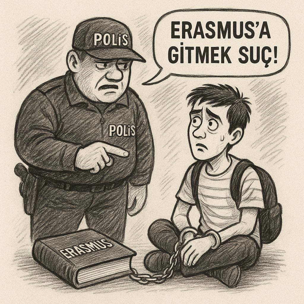 Dozens of university students were detained in Turkey.

The justification was travelling abroad as Erasmus students and meeting with their families there.

Being an Erasmus student is now a criminal offence in Turkey.

<a href="/EUErasmusPlus/">Erasmus+</a>
<a href="/EU_Commission/">European Commission</a>

AntepEmniyette NelerOluyor