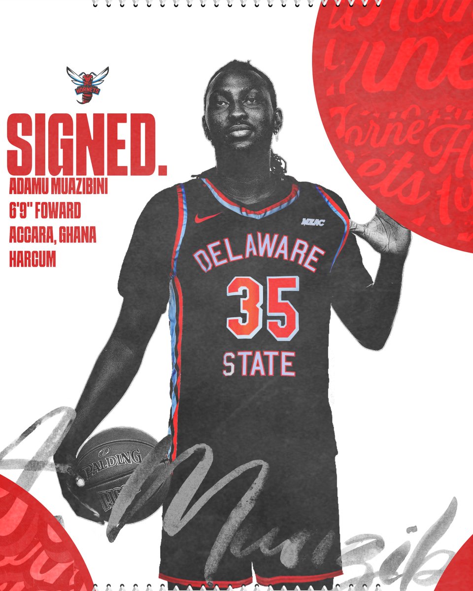 DSUMBB's tweet image. Officially a Hornet! We Are Proud to Welcome Adamu Muazibini to the Nest‼️
